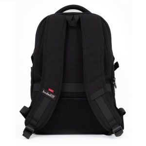 Budmil iskolatáska, hátizsák 46 cm – fekete