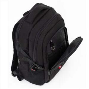 Budmil iskolatáska, hátizsák 46 cm – fekete