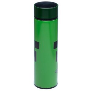 Minecraft fém kulacs, termosz digitális hőmérővel 450ml – Creeper