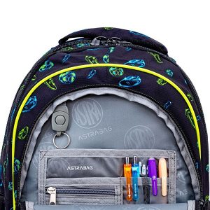 Astra focis ergonomikus iskolatáska, hátizsák SZETT 42 cm – Football Motion