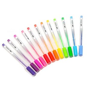 Kidea Fluoreszkáló zselés toll szett 12 db-os