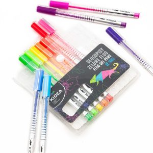 Kidea Fluoreszkáló zselés toll szett 12 db-os