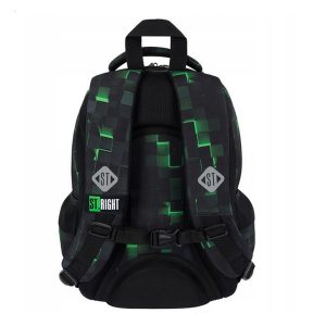St. Right iskolatáska, hátizsák 39 cm SZETT – Green Game