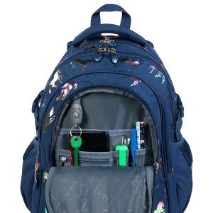 St. Right iskolatáska, hátizsák 4 rekeszes SZETT 43 cm – Holo Unicorn