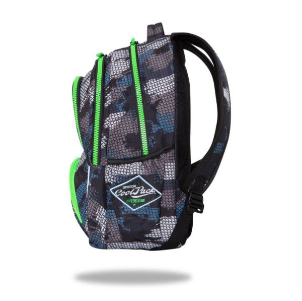 CoolPack terepmintás iskolatáska hátizsák SZETT hőtárolós zsebbel – Grey